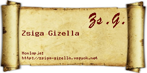 Zsiga Gizella névjegykártya